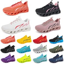 men women running shoes fashion trainer triple black white red yellow purple green blue peach teal purple orange light pink breathable sports sneakers fourteen