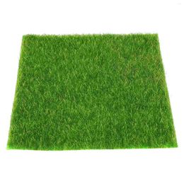 Decorative Flowers Miniature Lawn Plant Decor Miniatures Garden Grass Plastic Realistic Artificial