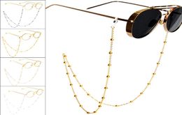 Eyeglass Chain Sunglasses Reading Beaded Glasses Chain Eyewear Rope Lanyards Rose Gold Silver Glass Cord Neck Strap Sunglasses tra9896071