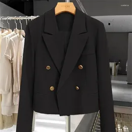 Women's Suits Women Coat Spring Autumn Khaki Suit 2024 Fashion Korean Long Sleeve Blazers Woman Jacket Casual Office