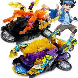 Explosion Wild Speed Fly Deformation Car 4 Screechers Beast Attack Action Figures Capture Flips Transformation Surprise Gift Toy 240130