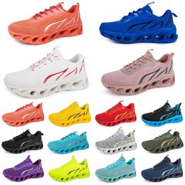 men women running shoes fashion trainer triple black white red yellow purple green blue peach teal purple orange light pink breathable sports sneakers twelve