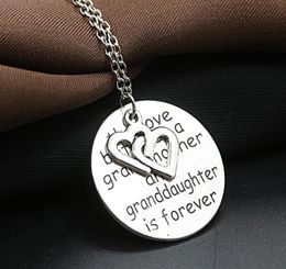 20pcs Fashion women039s Europe and America I Love You Circle of love Grandmother Pendant Necklaces6555356