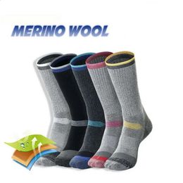 2 Pairs Merino Wool Thermal Socks For Men Women Winter Keep Warm Ski Hiking Socks Sports Outdoor Thermosocks Thicken M L XL 240123