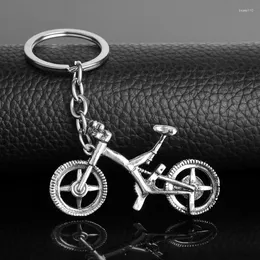 Keychains Keychain Bicycle Shape Portable Metal Key Ring Fashion Backpack Pendant Ornaments Car Chain Jewellery Gift For Men