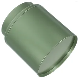 Storage Bottles Tea Tin Canister Airtight Lids Round Can Box Small Kitchen Loose Leaf Containers Bags