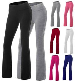 7 Colour S2XL Womens Yoga Pants Bootcut Run Gym Jogger Leggings Flare Trousers Wide Leg Ladies 601872517817806051668