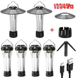 Rechargeable Camping Lantern Portable Outdoor Camping Light Magnet Emergency Light Hanging Tent Light Powerful Work Lamp 240119