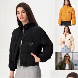 Womens Jackets Jacket Designer Women Fur Coat Puffy Long Sleeves Lady Slim Down Windbreaker Short Parka Clothing Winter Drop Delivery Otze3