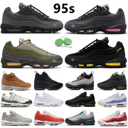 max 95 airmax homens tênis seahawks brancos pretos triplos partículas neon vermelho cinzento 95s das mulheres dos homens formadores exteriores das sapatilhas esportivas