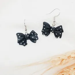 Dangle Earrings Trendy Smart Cute Bowknot Earring With Dot Bowtie Jewelry