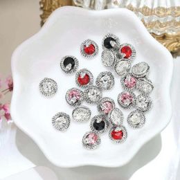 Nail Art Decorations 10Pcs/set Snake Crooked Round 3D Charms Y2K Alloy DIY Luxury Crystal Manicure