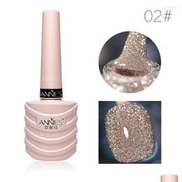 Nail Gel 12 Colour Professional Explosion Diamond Polish With Box 10 Ml Sparkling Glue Uv Manicure Art Drop Delivery Dhlhy