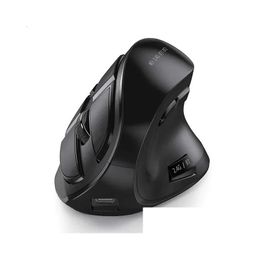 Mice Seenda Rechargeable Vertical Mouse Bluetooth 5.0 3.0 Wireless For Laptop Pc Ipad 2.4G Usb Ergonomic Gaming 240119 Drop Delivery C Otf2N