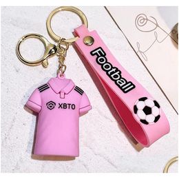 Jewellery Ins Cartoon 3D Clothes Sil Pendant Key Chain Backpack Ornament Car Ring Gifts Drop Delivery Baby Kids Maternity Accessories Dhax9