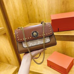 Fashion Chain Colored Small Square New Style Commuting Versatile Women s One Shoulder Crossbody Bag factory direct sales