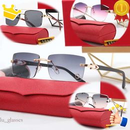 Designer Wholesale Polarised R Glasses For Woman S Designers Leopard Head Frameless Wooden Leg Mens Sunglasses Brand Sun Glasses s unglasses un