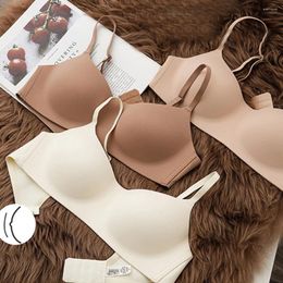 Bras Women Anti-sagging Bra Without Underwire Back Buckle Seamless One-piece Adjustable Push Up Beauty Lingerie 2024