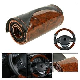 Steering Wheel Covers Ers 1Set Er Accessory Car Diy Fit 37-38Cm Kit Peach Wood Replacement Truck Drop Delivery Automobiles Motorcycles Otbod