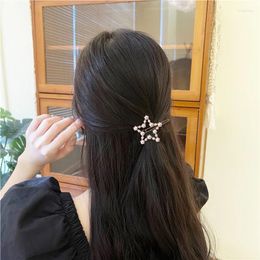 Hair Accessories High Quality Pearl Metal Clips Women Bow Flowers Hairpins Headband Girl Temperament Fashion Gift