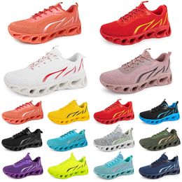 Men Women Running Shoes GAI Fashion Trainer Triple Black White Red Yellow Green Blue Peach Teal Purple Orange Light Pink Breathable Sports Sneakers Seventeen 51864