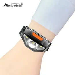 Portable Lanterns Night Cycling Running Fishing Lamp LED Flashlight Wristlight Strap Wristlamp Torch Lantern With Wrist Band Use AA Light