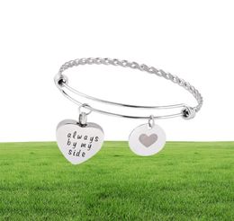 Cremation Urn DIY Charm Wire Bangle Stainless Steel Pet Human Memorial Jewlery Expandable Bracelet for Ashes Holder Keepsake3672647