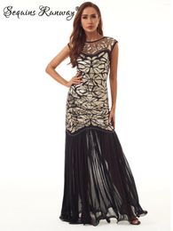 Casual Dresses Sexy Vintage Backless Sequin Maxi Summer Dress Women 2024 Prom Evening Long See Through Mesh Bodycon Party Vestido