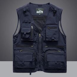 Gilet da pesca ultraleggero Pography Gilet estivo multi tasche Giacche in rete Gilet ad asciugatura rapida Gilet estivo in rete Gilet da pesca per uomo 240125