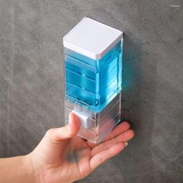 Storage Bottles Plastic 250ml Soap Dispenser Wall Mounted Manual Liquid Container Large Capacity Transparent Shampoo Kitchen