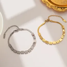 Charm Bracelets Bracelet Choker Girl Gift Party Jewelry Accessories Lover Letter Necklace Korean Style Cube Women