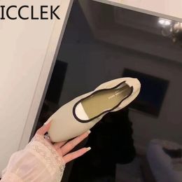 Women Ballet Flats Fashion Elegant Shallow Slip On Shoes Spring Ladies Comfort Street Style Soft Sole Ballerinas 240126