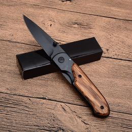 Coltello pieghevole DA44 all'ingrosso Manico in legno Finitura in titanio Lama Coltelli tattici per sopravvivenza all'aperto Coltelli tascabili EDC X49 X50 di BM42