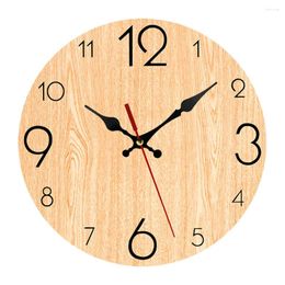 Wall Clocks 1pcs Wood Clock 30x30cm For Various Settings Such As Living Rooms Bedrooms Offices Classrooms Home Garden Decoration