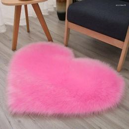 Tapestries Thickened Plush Carpet Pad Household Living Room Bedside Blanket Heart Net Red Same Style Ins Girls Can Customize