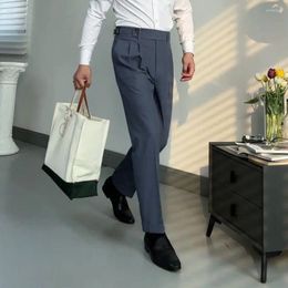 Men's Suits Business Fashion Stretch Trousers Summer Formal Casual Suit Pants Autumn Cotton Classic Office Male Brand Clothes C79