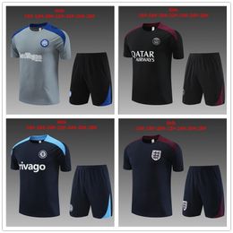 Barcelonas Madrid soccer training Jerseys Al Nassr utd Pregame clothing Short sleeve tracksuit 2023 24 Flamengo t-shirt Zip pocket shorts football uniform