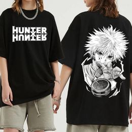 Men's T Shirts 2024 Men T-shirt Short Sleeve Hunter X Streetwear Cotton Tees Tops Hip Hop Harajuku Summer Unisex Y2k Clothes