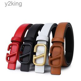 New Womens Belts 2.5cm Letter v Color Belt 7 Colors Luxury Brand Jeans Dress Decorative WY8W