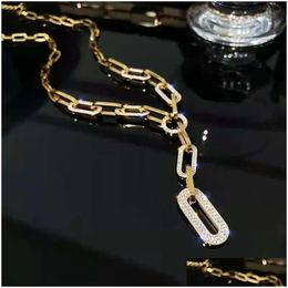 Chokers Choker Jewelry Gold Color Leather Weaving Around The Neck Heart Pendant Clavicle Chains Women Necklaces Pu Korean Style Drop D Otuco