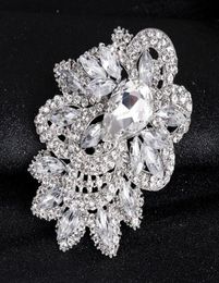 Extra largesize luxury atmosphere full diamond brooch fashion brooch handheld flower pin manufacturer retail58663449512705