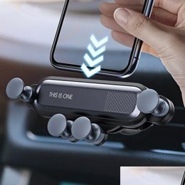 Car Holder Phone Holder Mount Mobile Stand Cell Smartphone Gps Support For Huawei Redmi Lg Drop Delivery Automobiles Motorcycles Auto Dhmbw