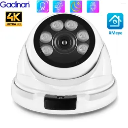 Gadinan HD 8MP 4K IP Camera Metal Baby Monitor Full Color Night Vision CCTV Smart Home Motion Detection Security Protetion Dome