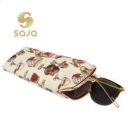 SAJA Tapestry Bag Women Glasses Case Sunglasses Case Tapestry Bag Pouch Wallet Cases for Ladies Granny Children Kids Glasses 240122