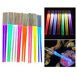 Chopsticks Light Up LED Glowing Light Saber Chop Sticks Reusable Sushi Lightup Sabers Chopstick Set of 1 Pairs 240127