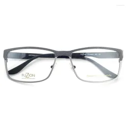 Sunglasses Frames Men's Rectangle Pure Titanium Glasses Medium Size For Myopia/Reading/Progressive FUAM53 Laser Three Dimension