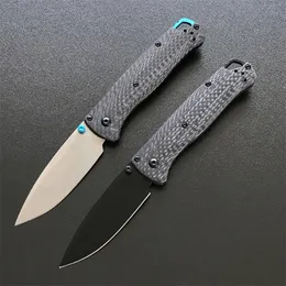 535-3 Outdoor BM Tactical Folding Knife Carbon Fibre Handle Hunting Survival Safety-defend Pocket Military Knives