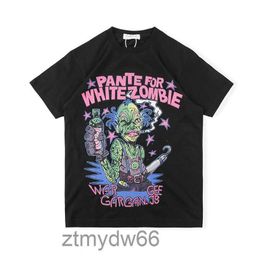 Ins Usa Hip Hop Star Tuff Crowd White Zombie Tee Skateboard Collaborate t Shirt Mens Women Short Sleeve Street Casual Tshirt217v PQGG
