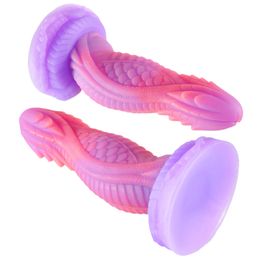 8 Inch Big Silicone Dildo Penis Dong with Suction Cup Female Masturbation Anal Sex Toys for Women Adults 18 Erotic Goods Shop 240130