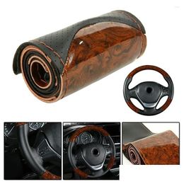 Steering Wheel Covers Ers 1Set Er Accessory Car Diy Fit 37-38Cm Kit Peach Wood Replacement Truck Drop Delivery Automobiles Motorcycles Otvgm